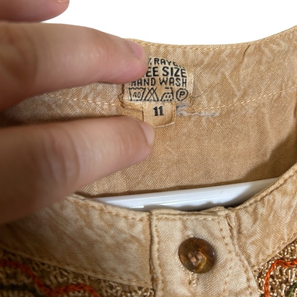 Twilion Floral Embroidered Bohemian Maxi Dress Multicolor Size 11 - Picture 12 of 12